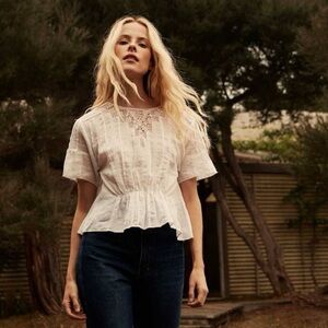 DÔEN Artemis Blouse in Salt